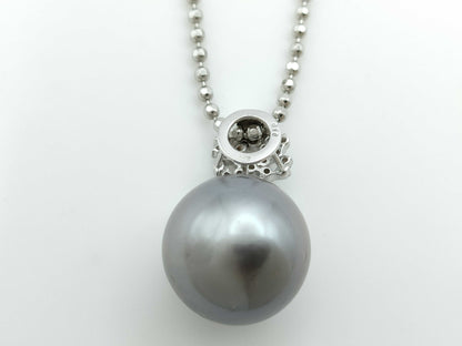 Pearl Necklace, Diameter: Approx. 16.2mm, D0.16ct, 18K White Gold, 15.0g 