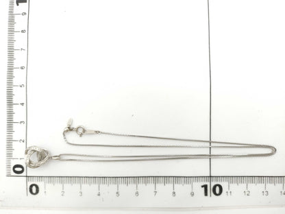 D0.255/0.09ct Pt900/850 4.0g Necklace 