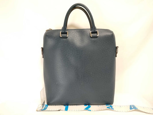LOUIS VUITTON RFID Unverified MB3195 Louis Vuitton Taiga Damier Taiga Grigory Tote ★Strap Handbag