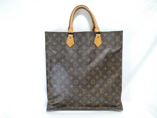 LOUIS VUITTON RFID Unverified MI8906 Monogram Louis Vuitton Sac Plat Tote Bag Handbag