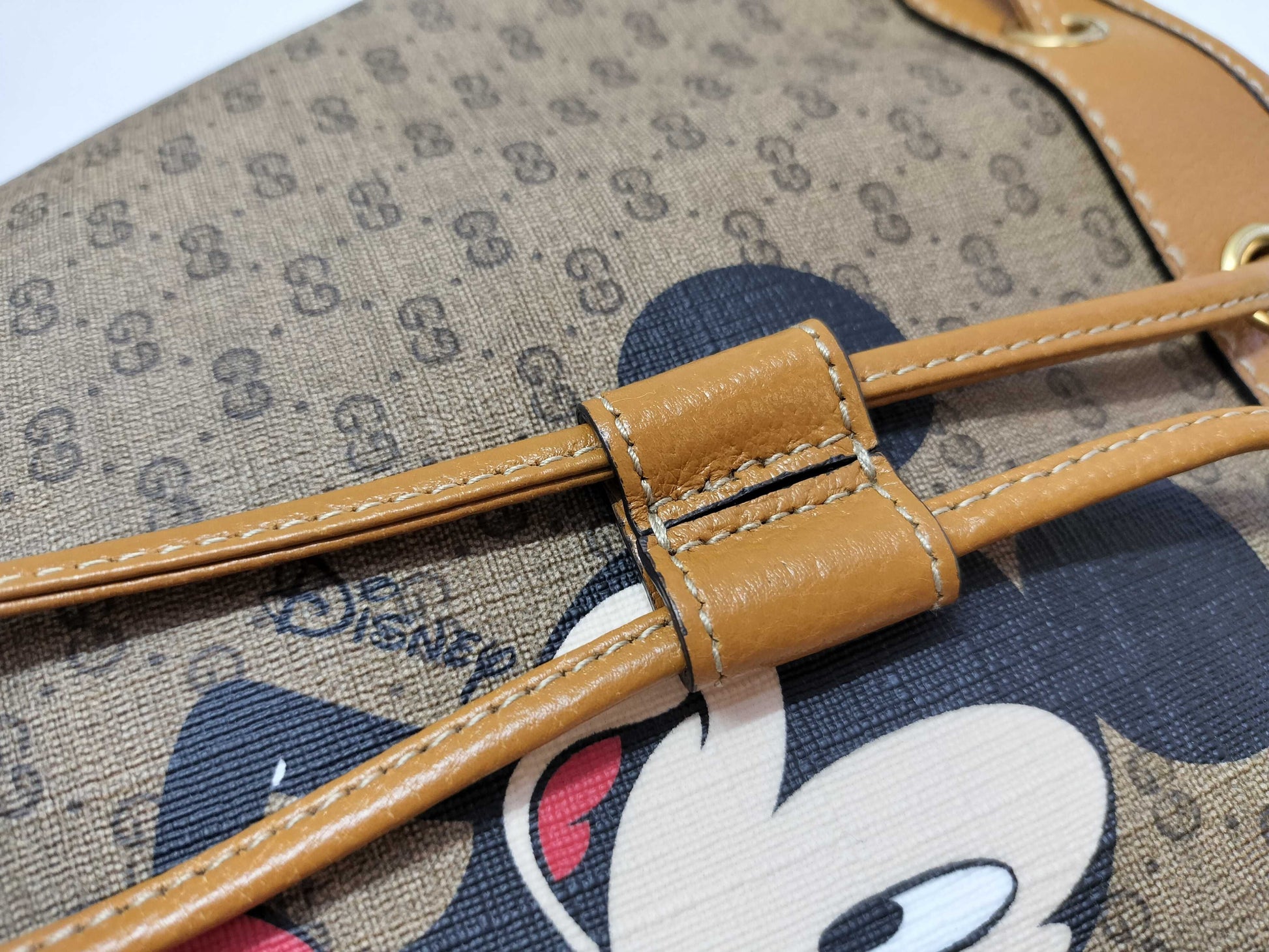 GUCCI GG Supreme GUCCI GG Supreme Shoulder Bag 602691 Mickey Mouse Collaboration Shoulder Bag