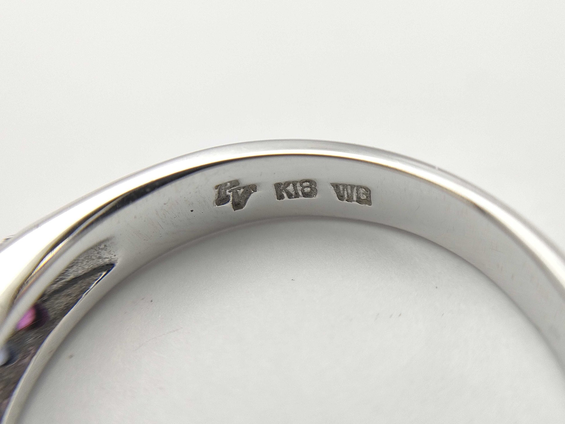 Ponte Vecchio S0.37ct D0.10ct K18WG 3.9g Ring 