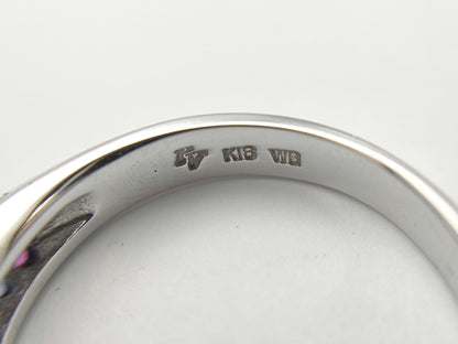 Ponte Vecchio S0.37ct D0.10ct K18WG 3.9g Ring 