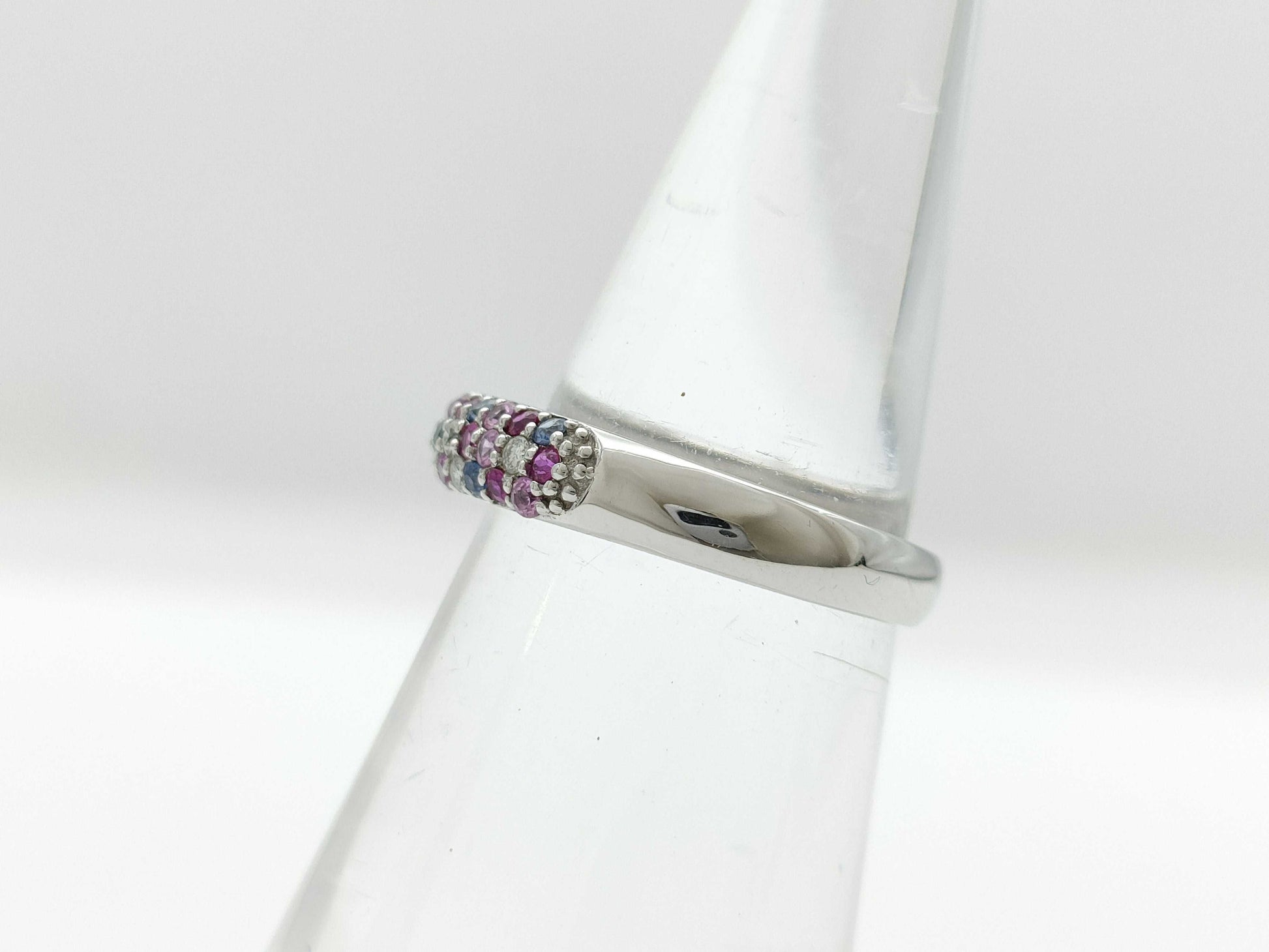 Ponte Vecchio S0.37ct D0.10ct K18WG 3.9g Ring 