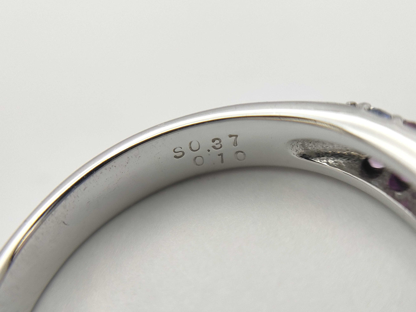 Ponte Vecchio S0.37ct D0.10ct K18WG 3.9g Ring 