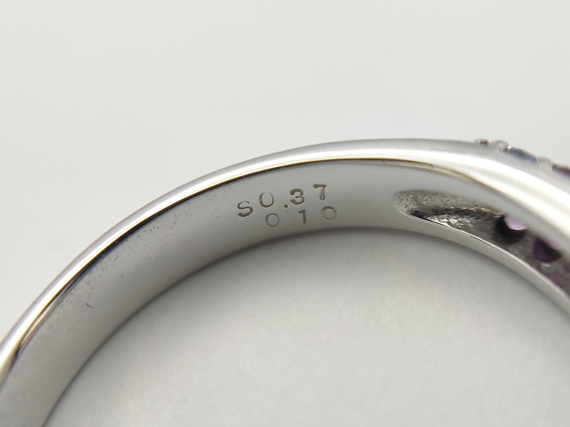 Ponte Vecchio S0.37ct D0.10ct K18WG 3.9g Ring 