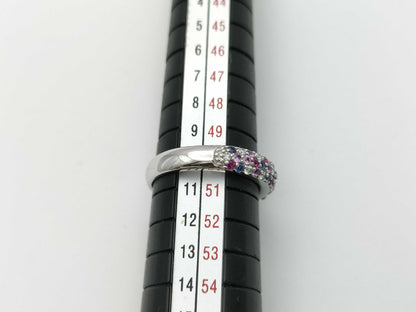 Ponte Vecchio S0.37ct D0.10ct K18WG 3.9g Ring 