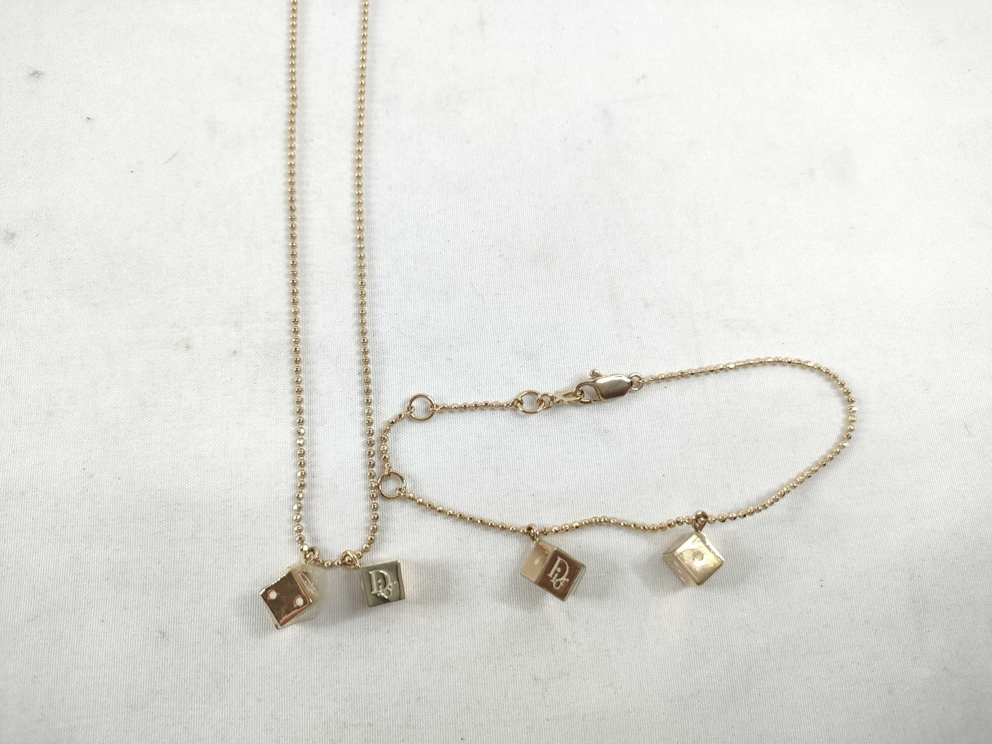 Dior Christian Dior Cube Necklace/Bracelet GP Accessories Summary Accessories Summary 