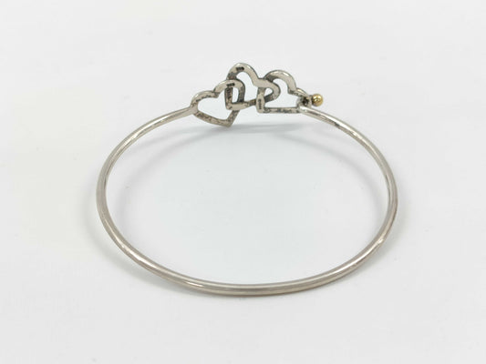 Tiffany & Co. TIFFANY & Co. Triple Heart Bangle 925/750 Bracelet/Bangle