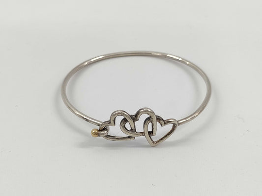 Tiffany & Co. TIFFANY & Co. Triple Heart Bangle 925/750 Bracelet/Bangle