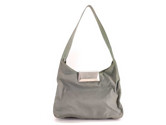 PRADA Nylon Prada One-Shoulder Bag Nylon Khaki Shoulder Bag