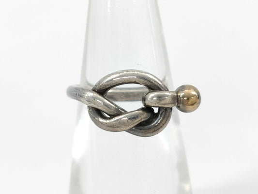 Tiffany & Co. TIFFANY & Co. Hook and Eye Ring 925/18K 2.86g Ring