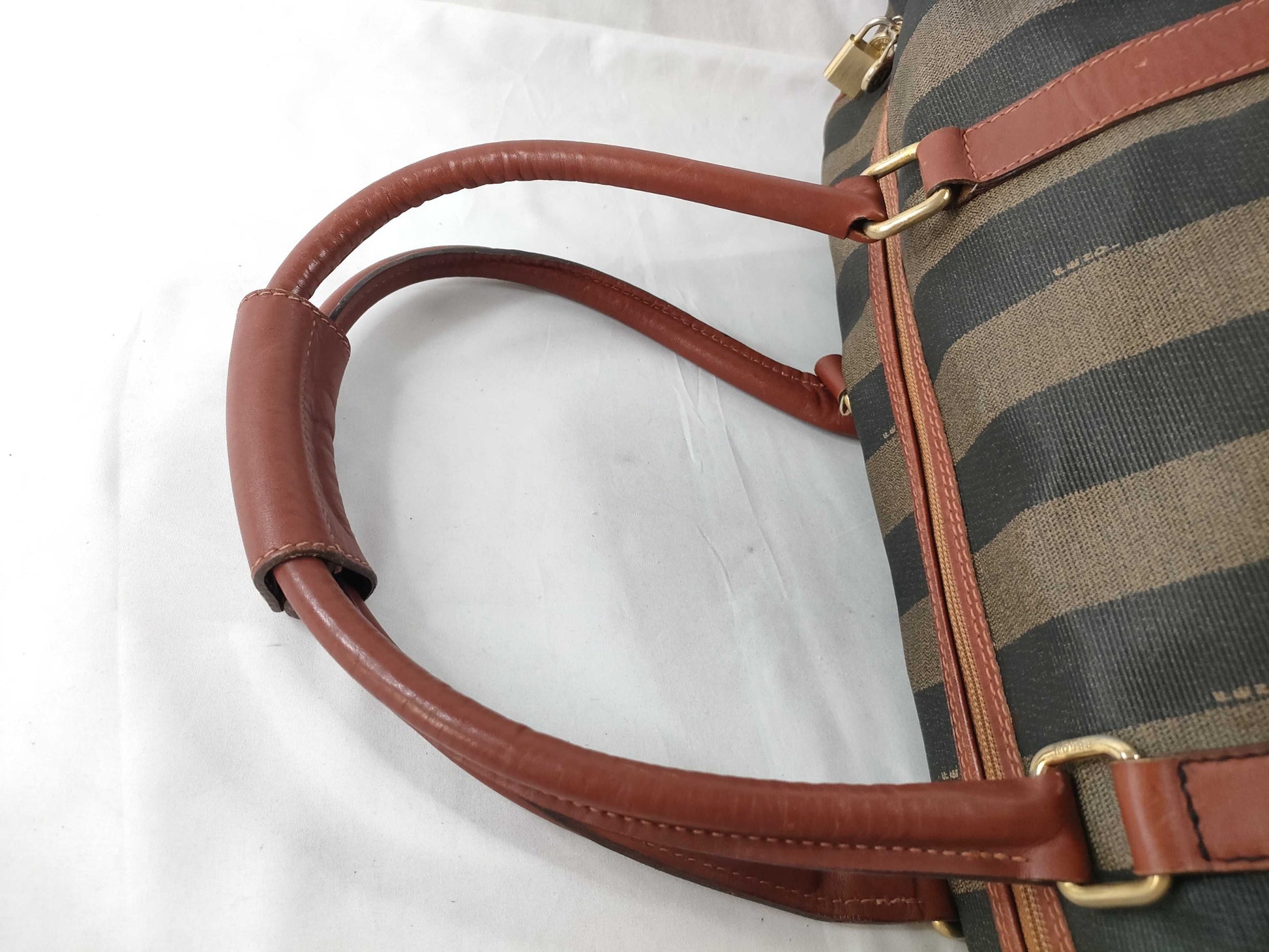 FENDI Pecan Boston Bag, Brown