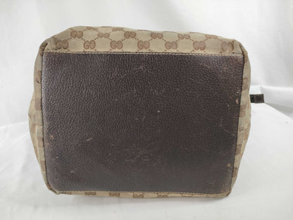 GUCCI GG Canvas Handbag, Nylon Fabric, Size 131.230