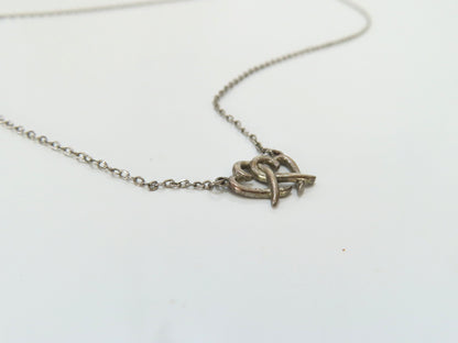 Tiffany & Co. TIFFANY & Co. Double Loving Heart Necklace S925 2.1g Necklace