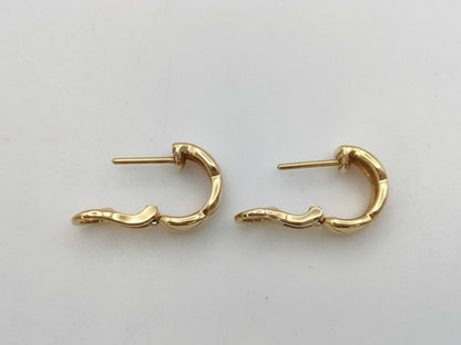 CHANEL Coco Crush YG Au750 6.4g Earrings 
