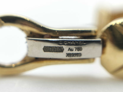 CHANEL Coco Crush YG Au750 6.2g Earrings 