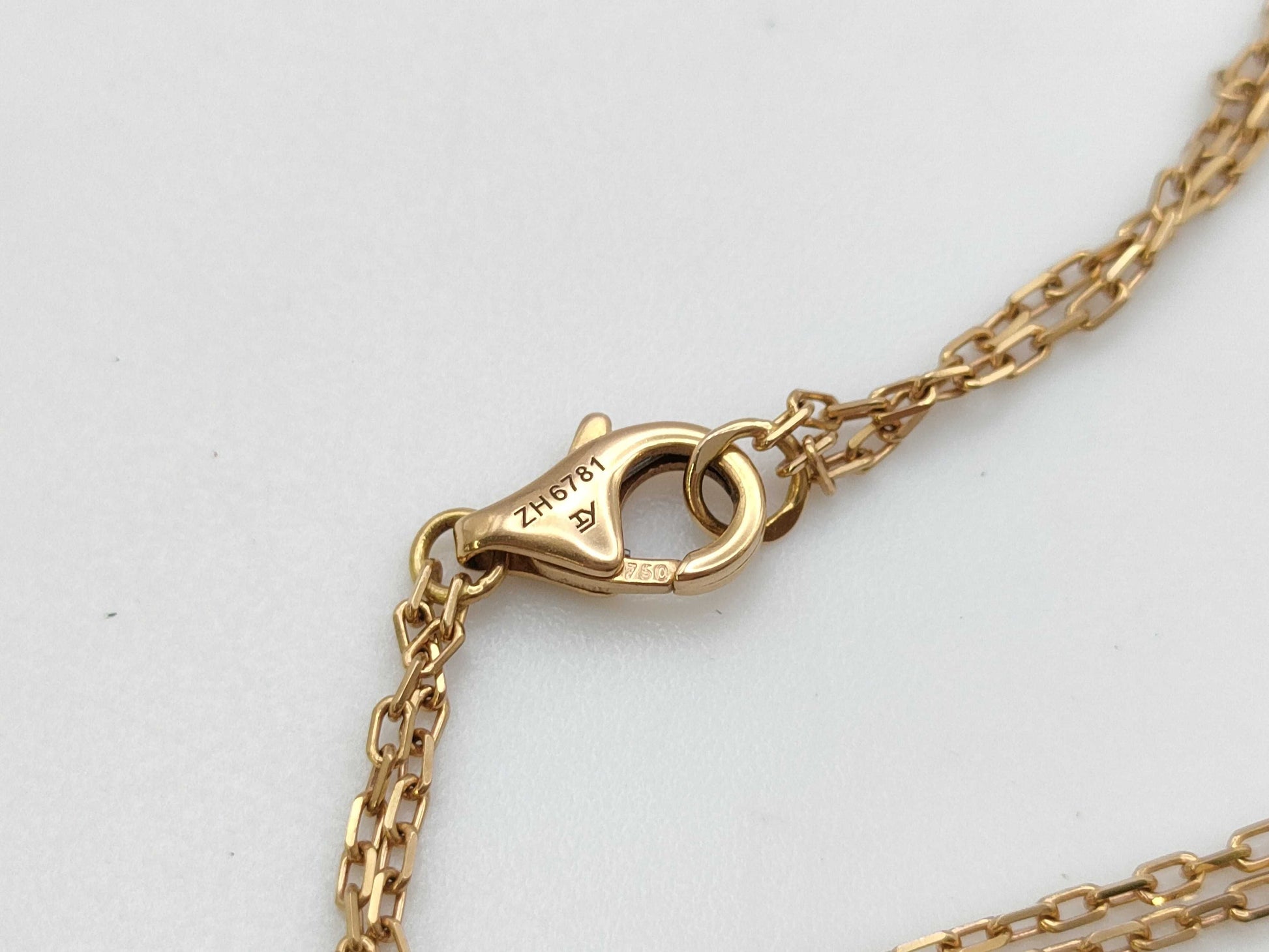 Cartier Love Three Hoop Ceramic Diamond Au750 7.4g Necklace 