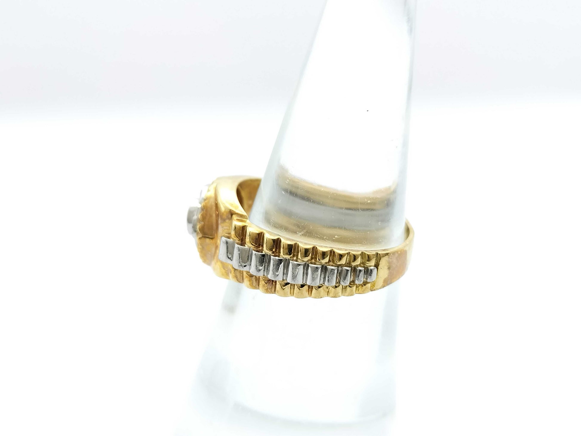 Diamond K18/PT900 5.6g Ring 