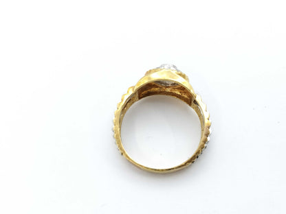 Diamond K18/PT900 5.6g Ring 