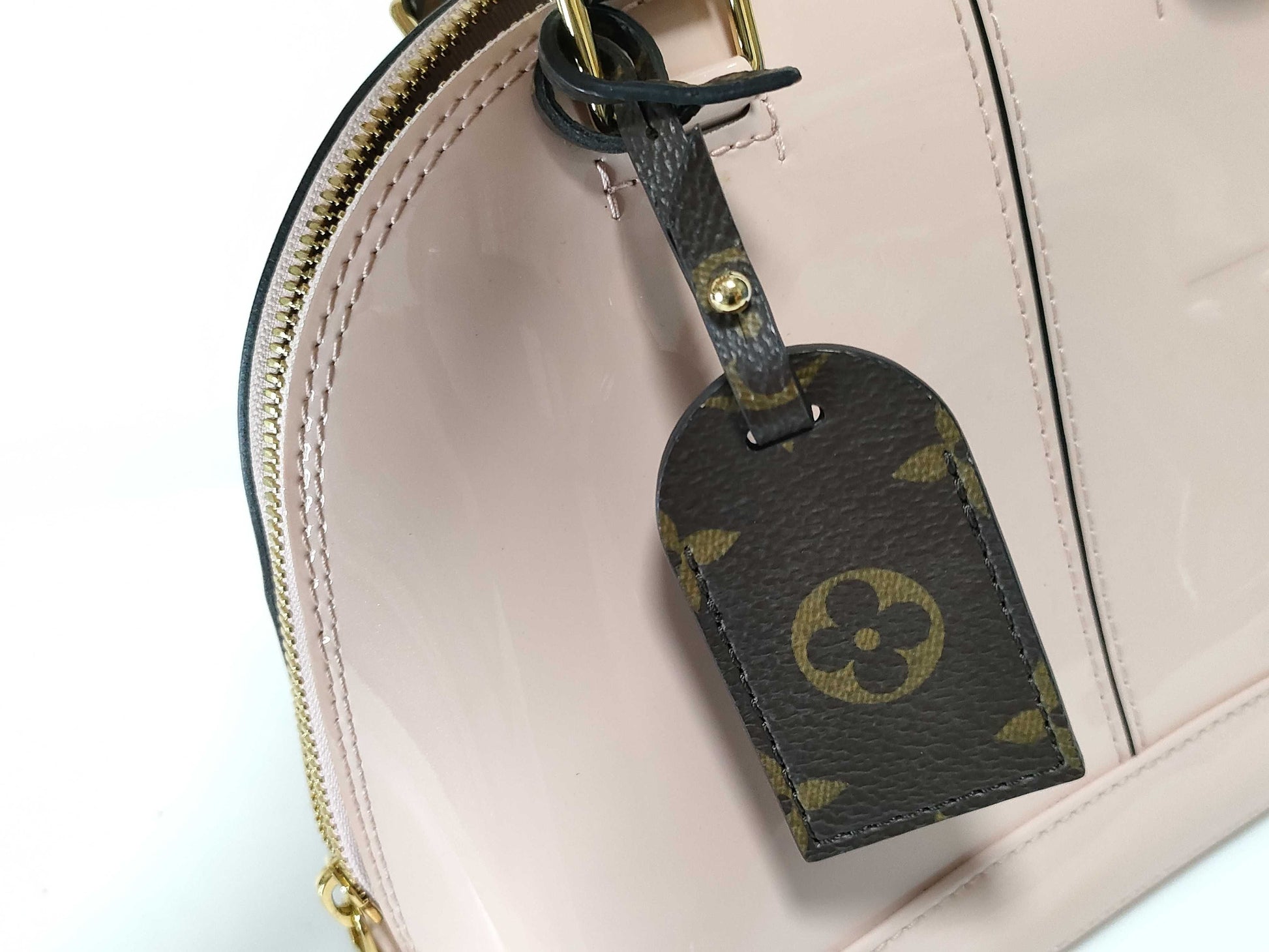 LOUIS VUITTON RFID Verified Vernis Louis Vuitton Monogram Vernis Alma BB 2-Way Handbag M51925 Handbag