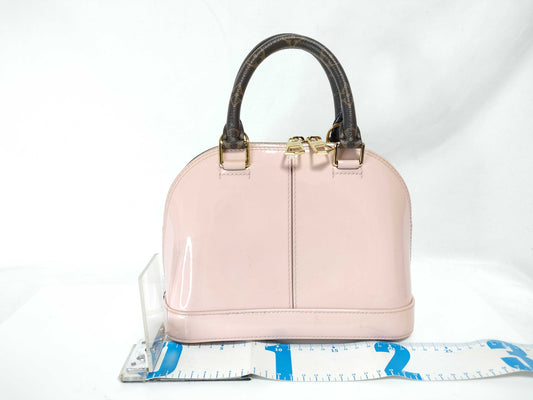 LOUIS VUITTON RFID Verified Vernis Louis Vuitton Monogram Vernis Alma BB 2-Way Handbag M51925 Handbag
