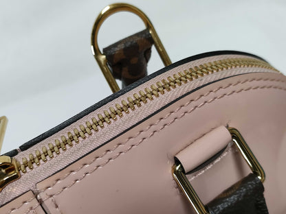 LOUIS VUITTON RFID Verified Vernis Louis Vuitton Monogram Vernis Alma BB 2-Way Handbag M51925 Handbag