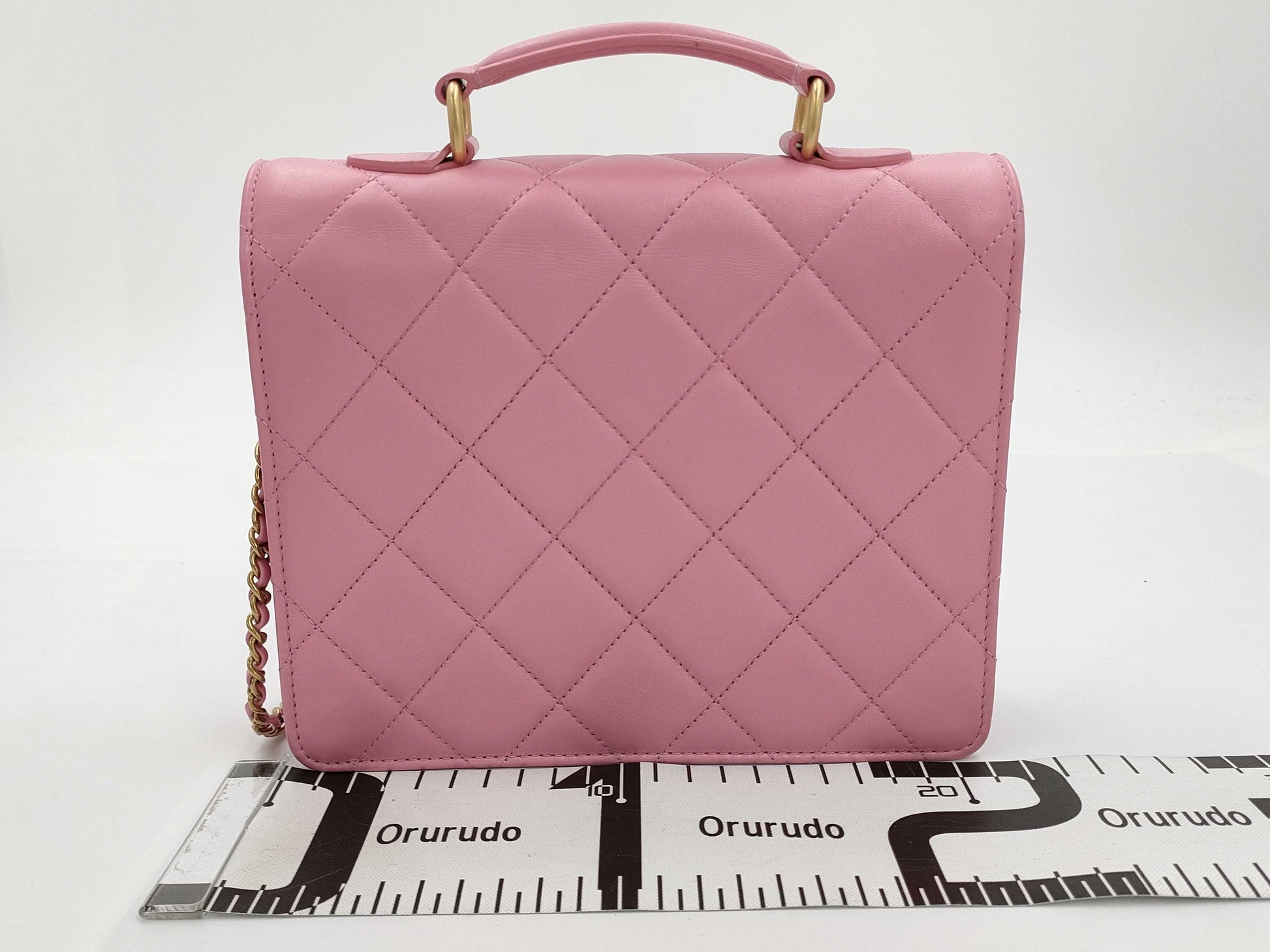 CHANEL Matelasse 2-Way Chain Shoulder Bag AS4184 Pink