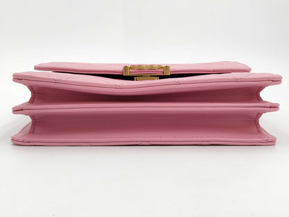 CHANEL Matelasse 2-Way Chain Shoulder Bag AS4184 Pink