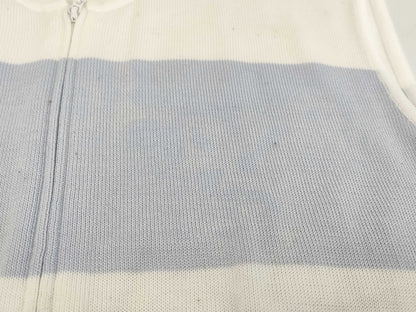CHANEL 00S Logo Zip-Up Top P15733 White Size 38 Tops