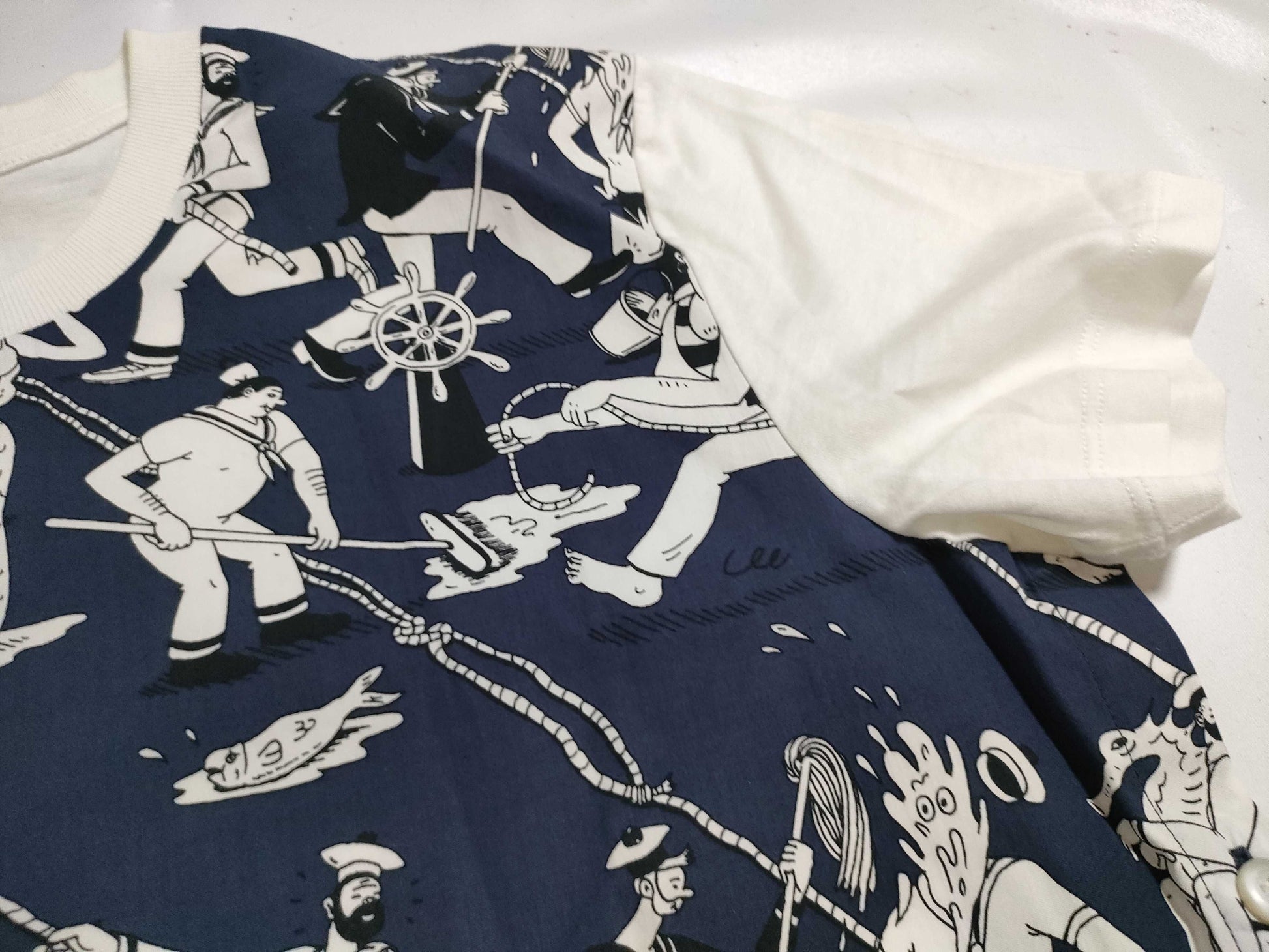 PRADA Prada Comic Print T-Shirt, Cut and Sewn, Size M