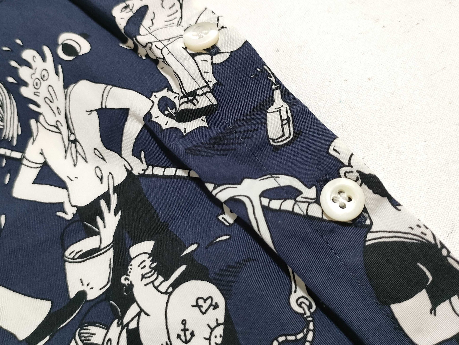 PRADA Prada Comic Print T-Shirt, Cut and Sewn, Size M