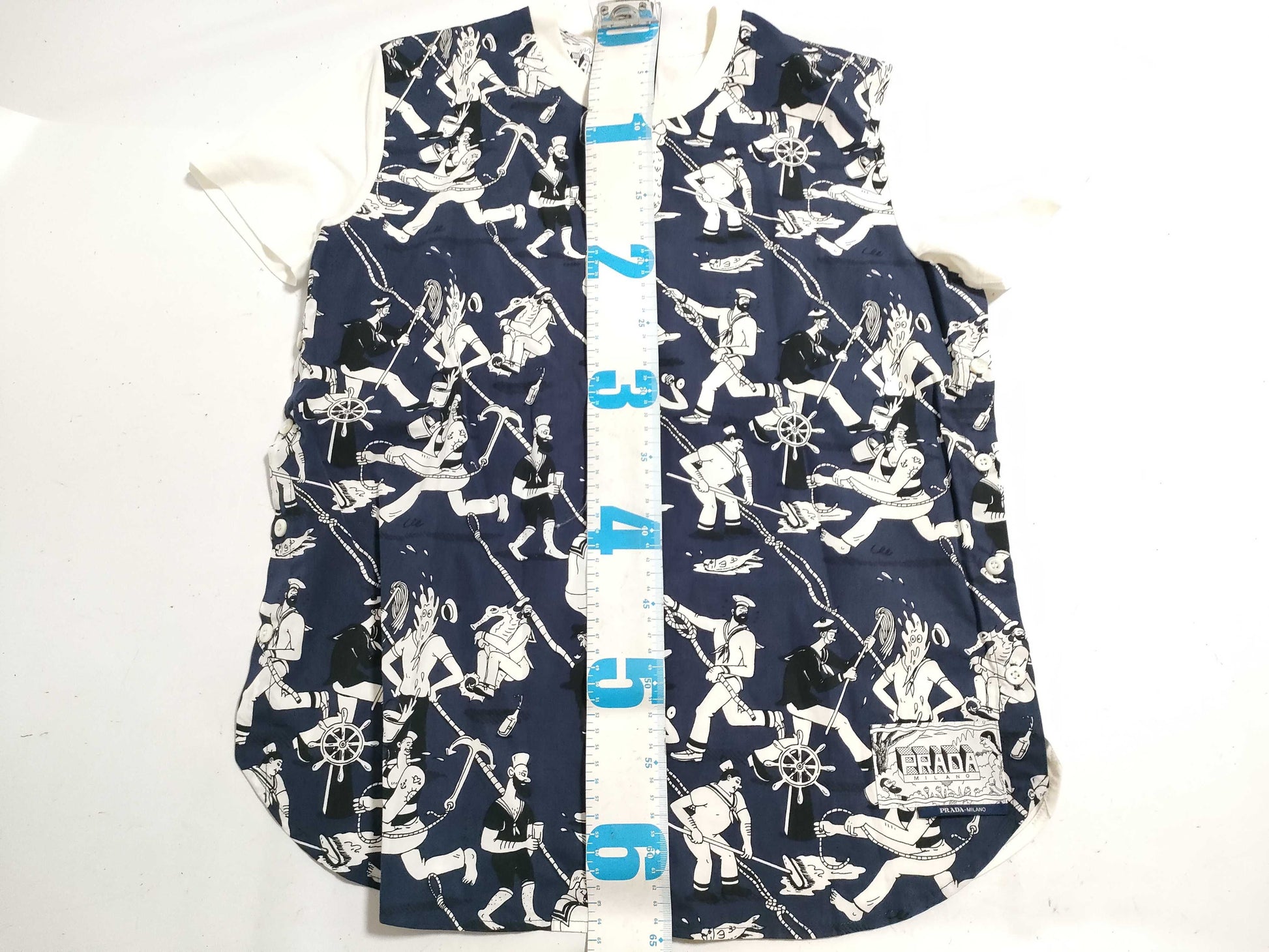 PRADA Prada Comic Print T-Shirt, Cut and Sewn, Size M