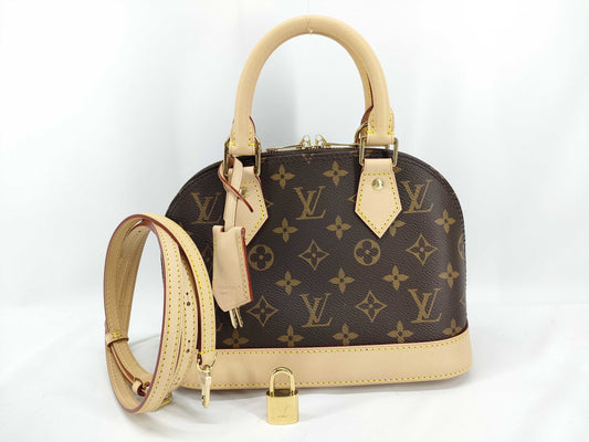 LOUIS VUITTON RFID Verified, Serial Number Unconfirmed, Monogram LV Monogram Alma BB M46990 Handbag