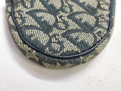 Dior Trotter Saddle Pouch in Navy Canvas.