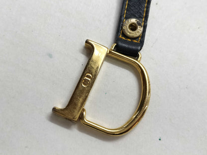 Dior Trotter Saddle Pouch in Navy Canvas.