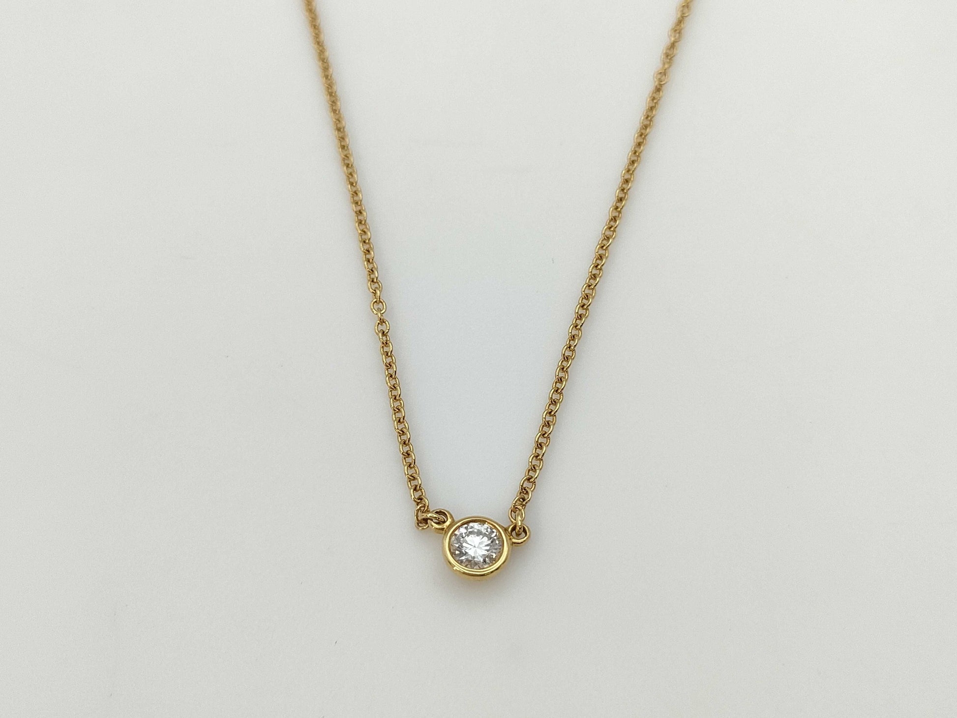 Tiffany & Co. By the Yard 1PD Au750 1.9g Necklace 