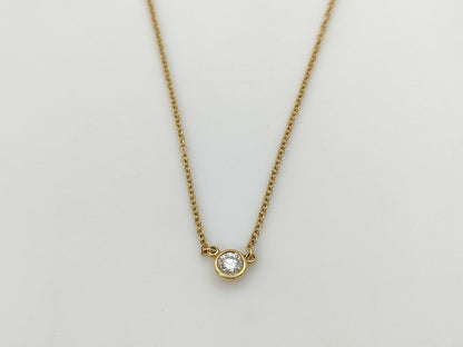 Tiffany & Co. By the Yard 1PD Au750 1.9g Necklace 