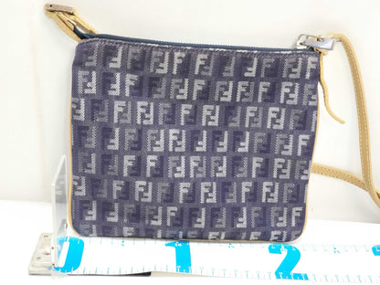 FENDI Zucca pattern FENDI denim shoulder bag Zucca shoulder bag