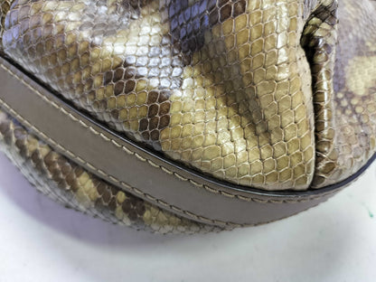 GUCCI GG GUCCI Python Tote Bag with GG Hardware 269953 Tote Bag