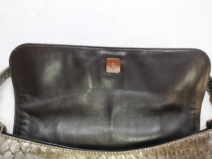 FENDI FENDI Python Fur Chef Bag Handbag