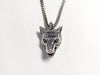 GUCCI Anger Forest Wolf Head Necklace 925 Necklace