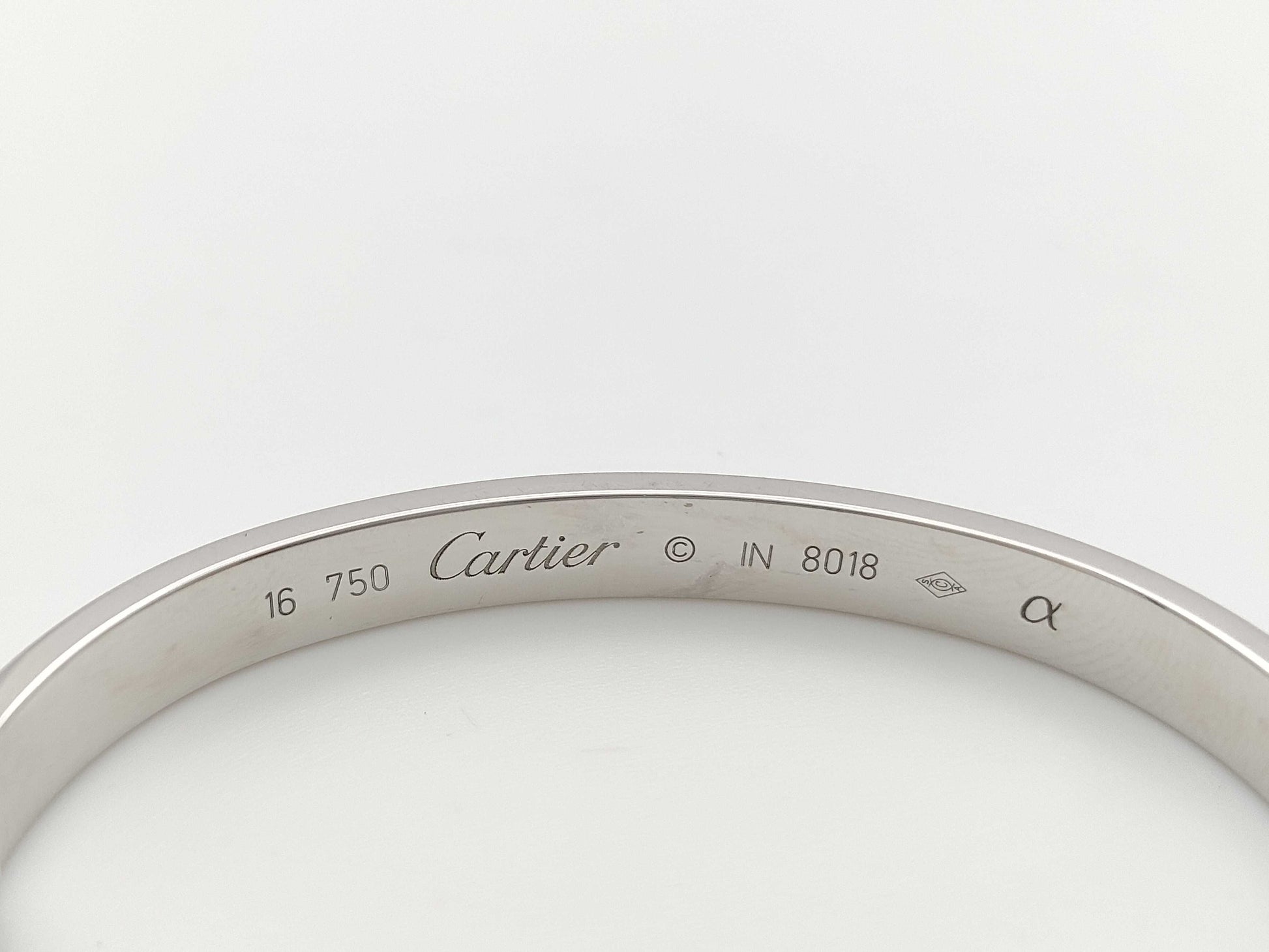 Cartier Love Bracelet #16 WG 750 30.5g Bracelet/Bangle 