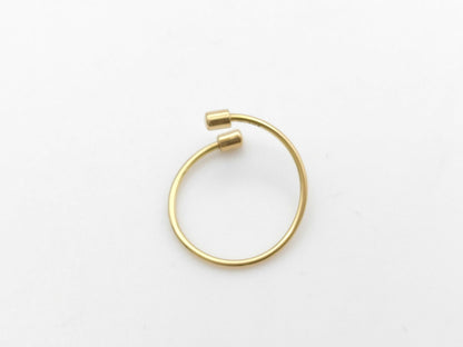 SHIHARA Twisted Round Earrings, Single Earring, Yellow Gold 750, 0.9g 