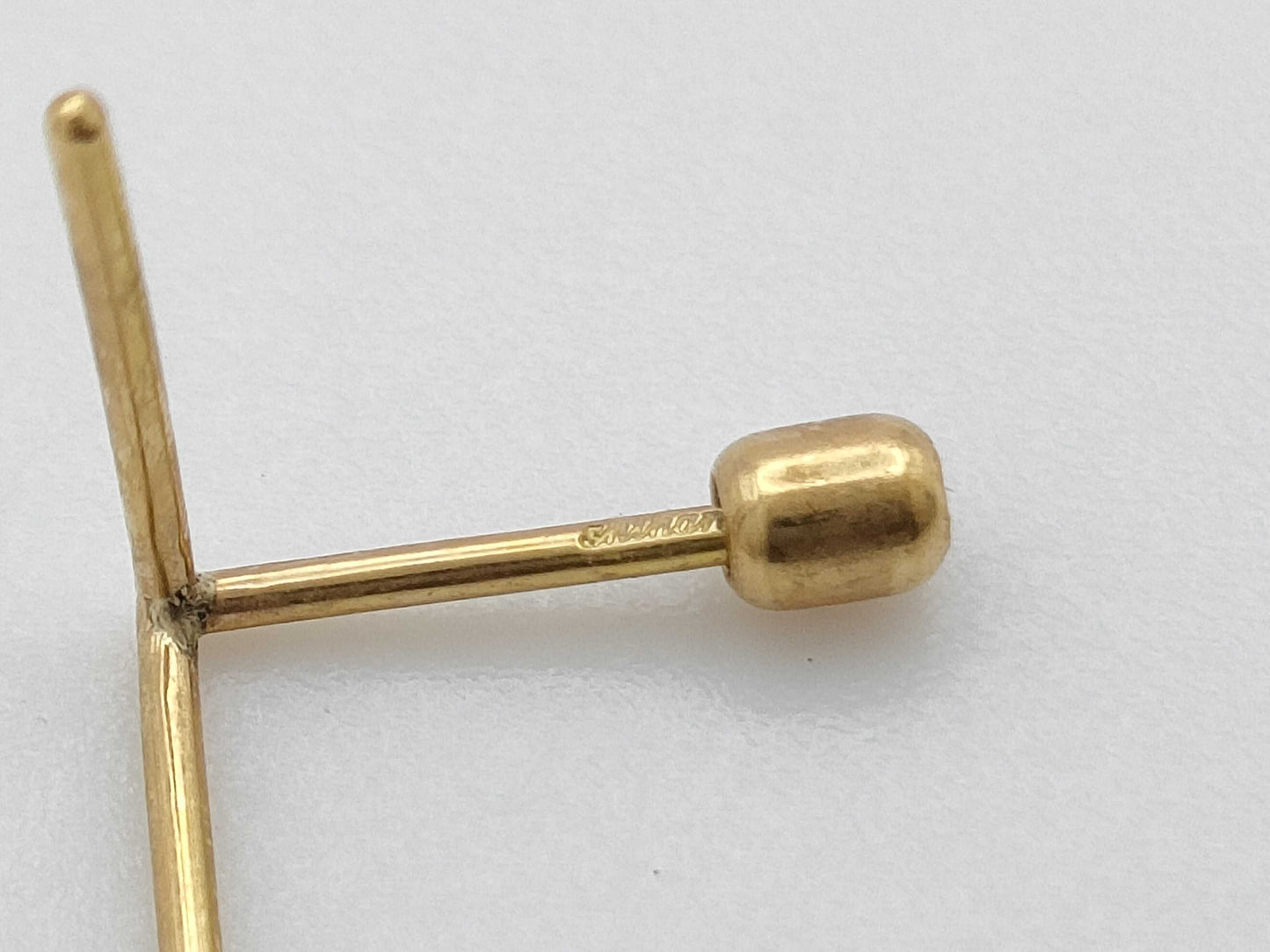 SHIHARA Single K18 0.2g Earrings 