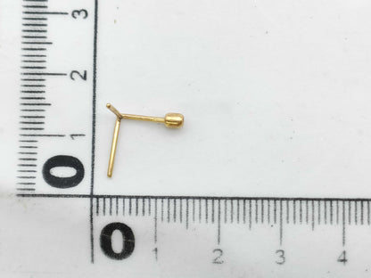 SHIHARA Single K18 0.2g Earrings 