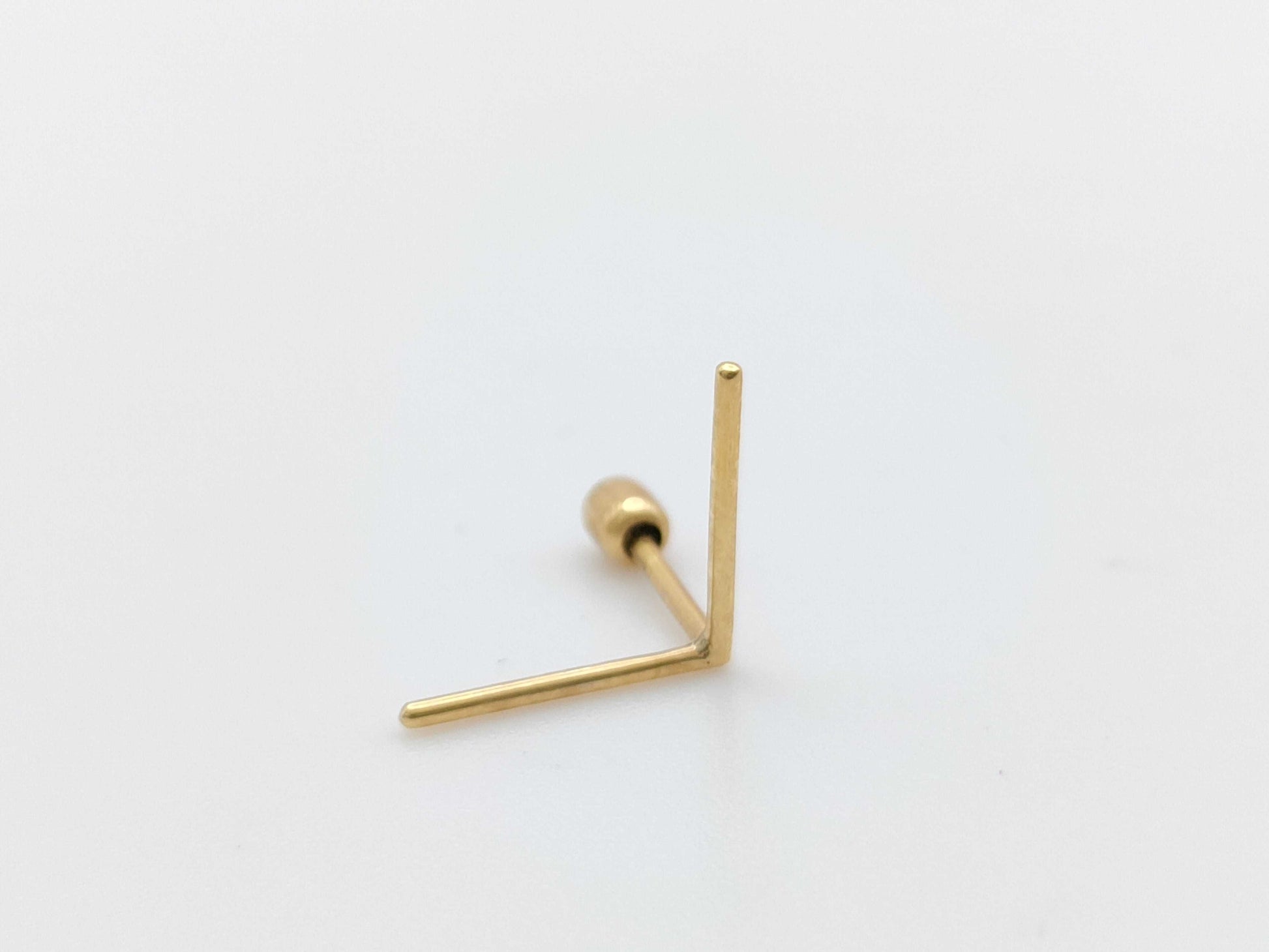 SHIHARA Single K18 0.2g Earrings 