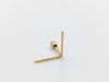 SHIHARA Single K18 0.2g Earrings 