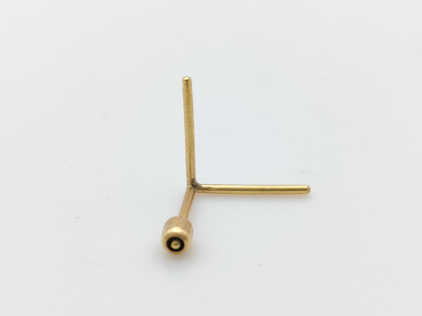 SHIHARA Single K18 0.2g Earrings 