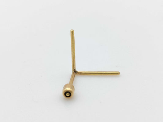 SHIHARA Single K18 0.2g Earrings 
